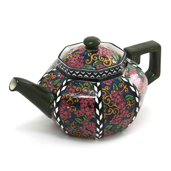 Octagonal Hydrangeas Teapot