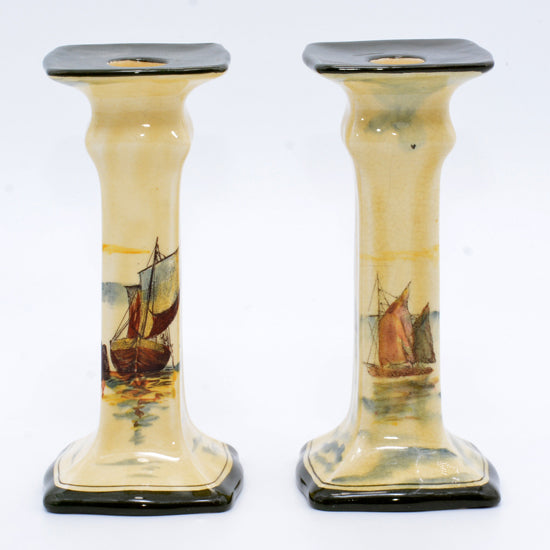 Doulton Candlestick Pair