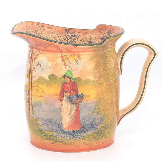 Bluebell Gatherers Scene Pitcher